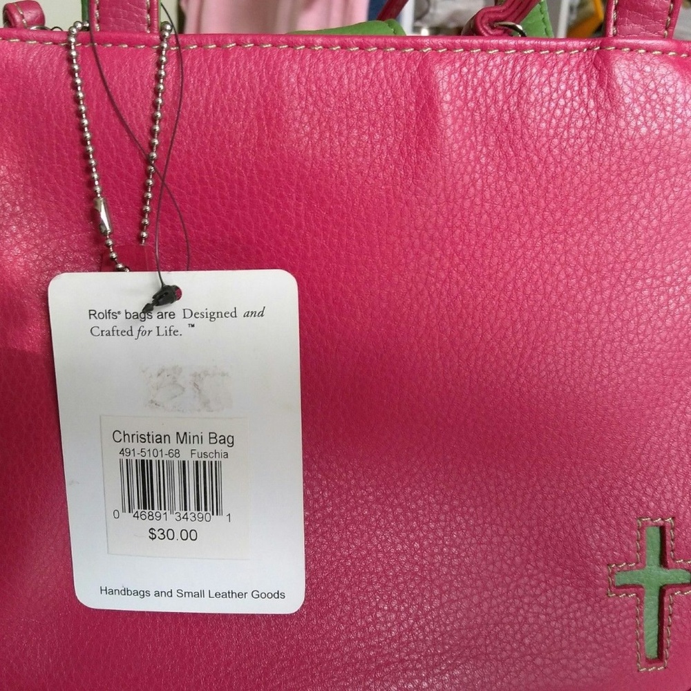 HANDBAG PURSE CHRISTIAN MINI BAG ROLF'S GENUINE